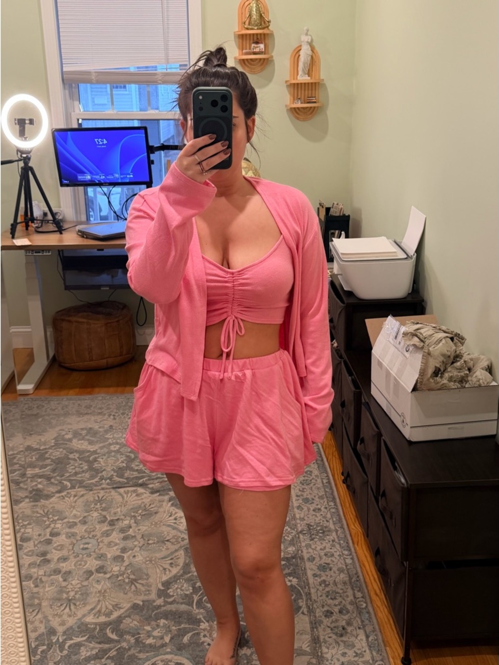 Lulu's Pink 3 Pie d Casual Set